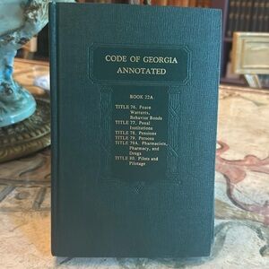 Code of Georgia Annotated. Book22A